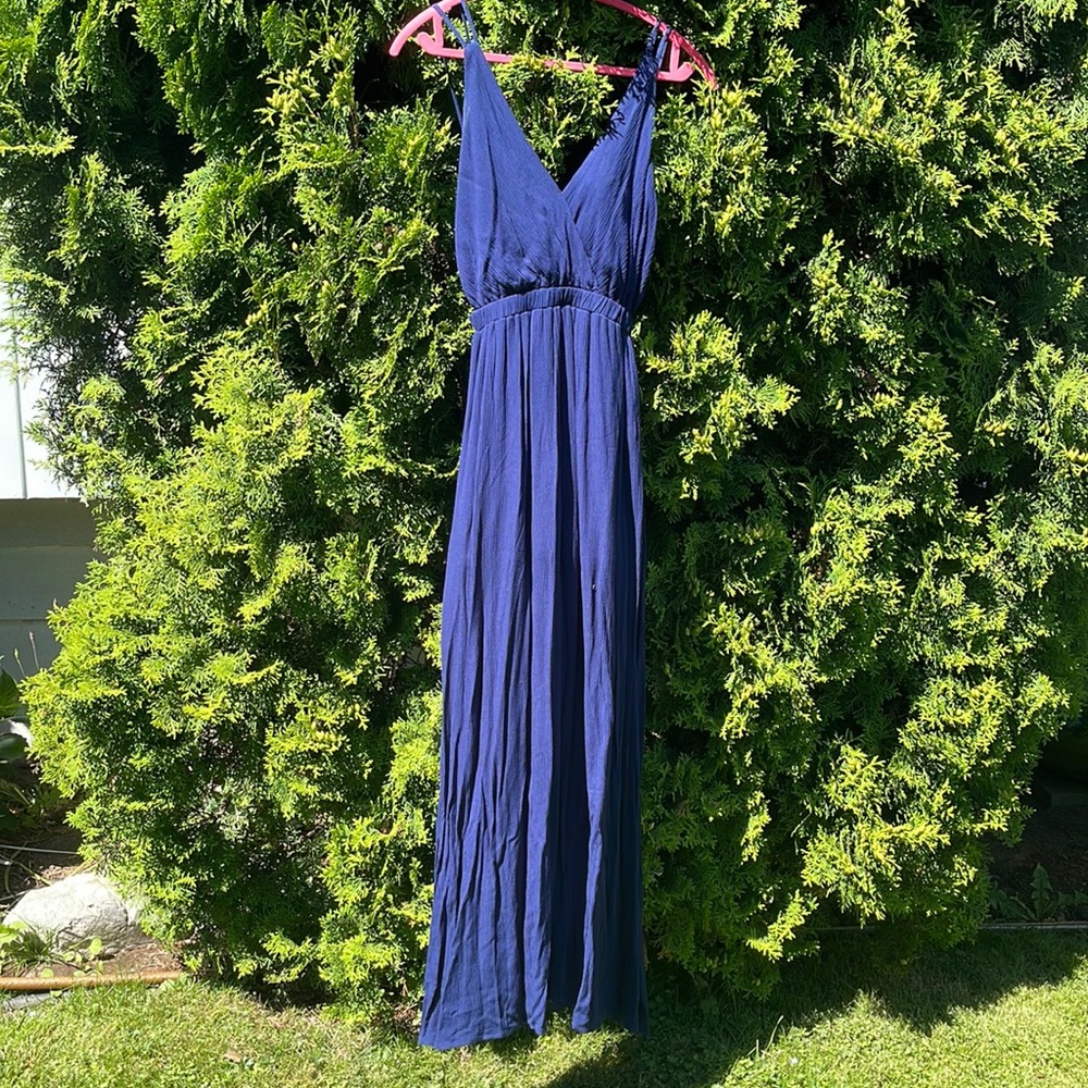 Lulus navy blue maxi dress